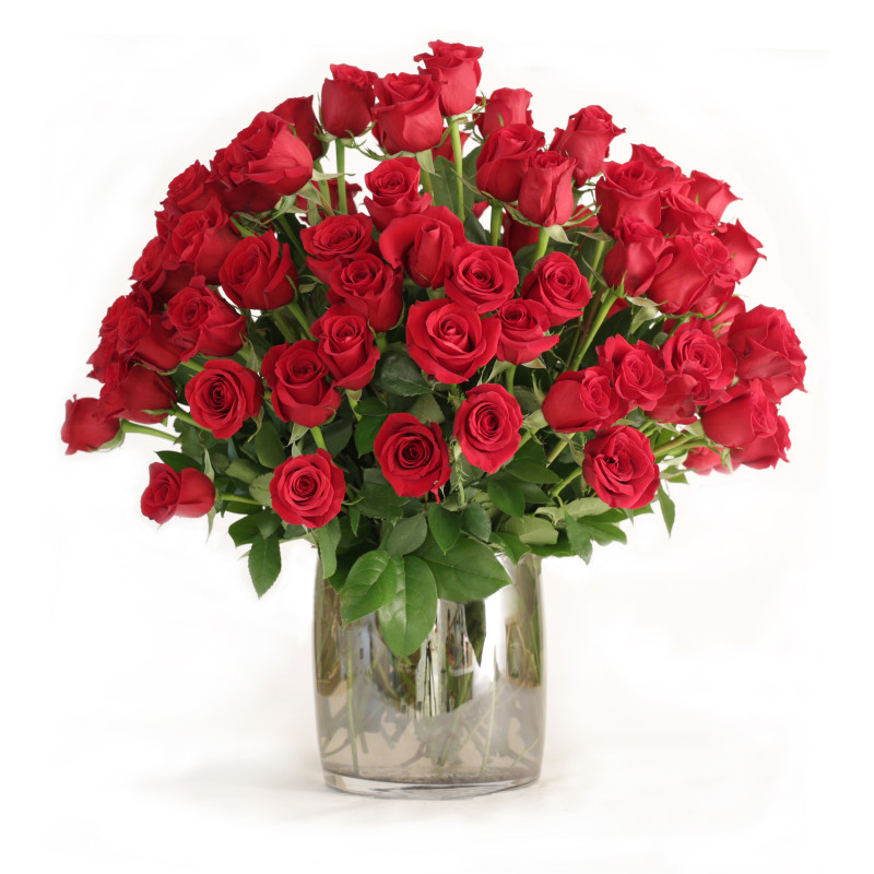 One Hundred Rose Grand Gesture  - Same Day Delivery