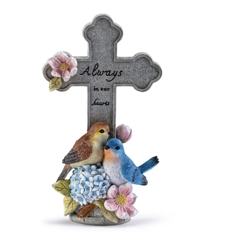 Always in our Hearts Bird Cross - Same Day Delivery