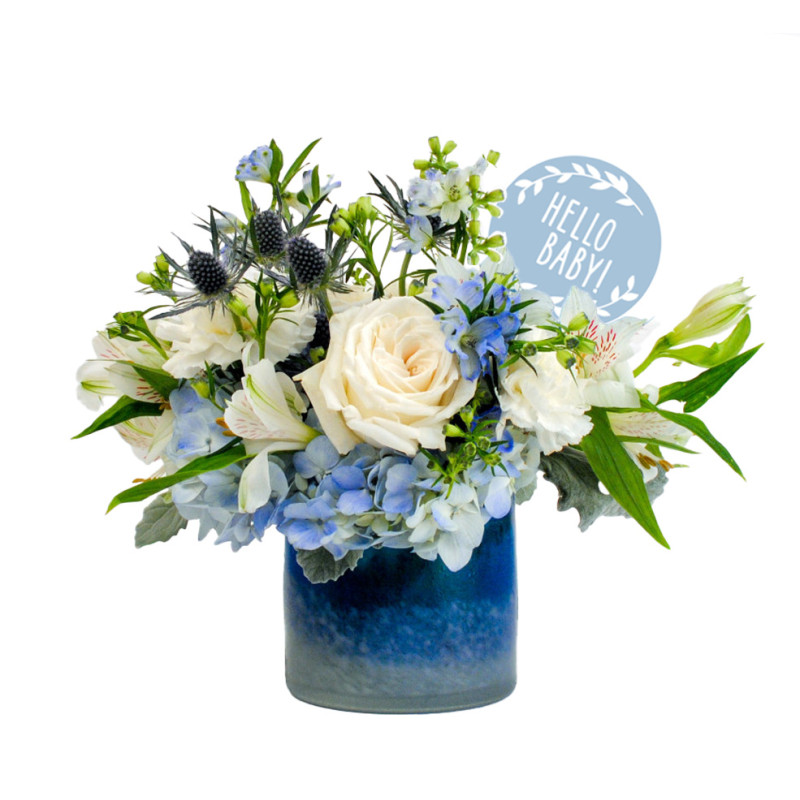 Hello Baby Boy Bouquet - Same Day Delivery