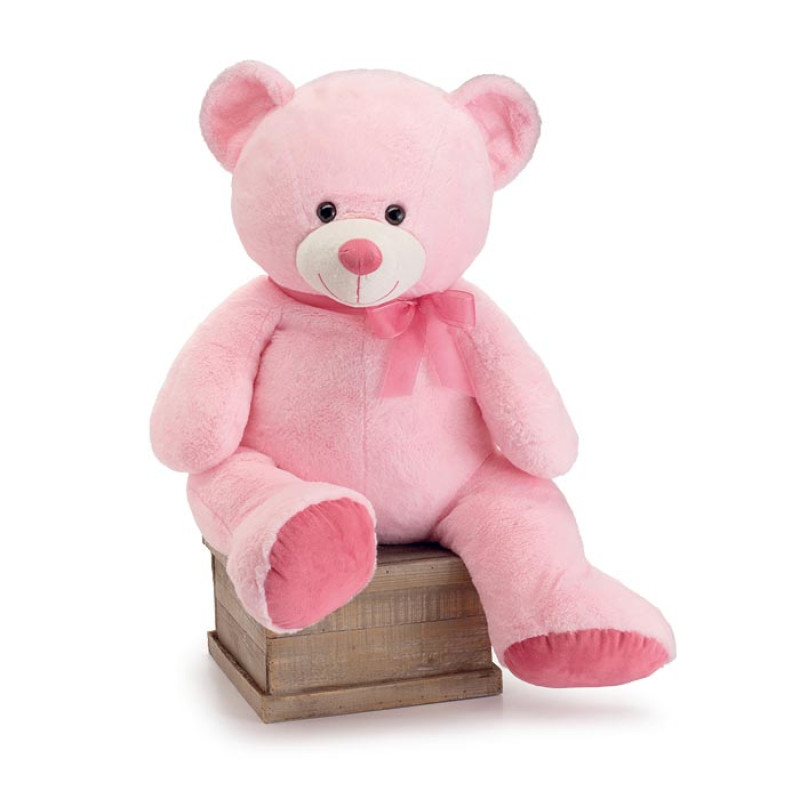 Large PInk Bear with Dusty Roses Feet - Same Day Delivery