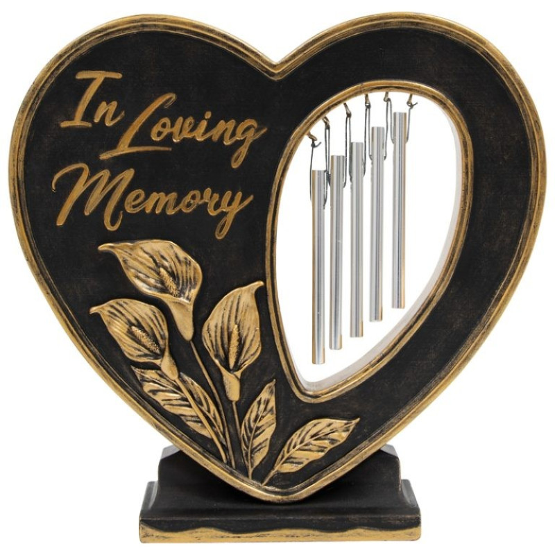 In Loving Memory Marker with Chimes - Same Day Delivery