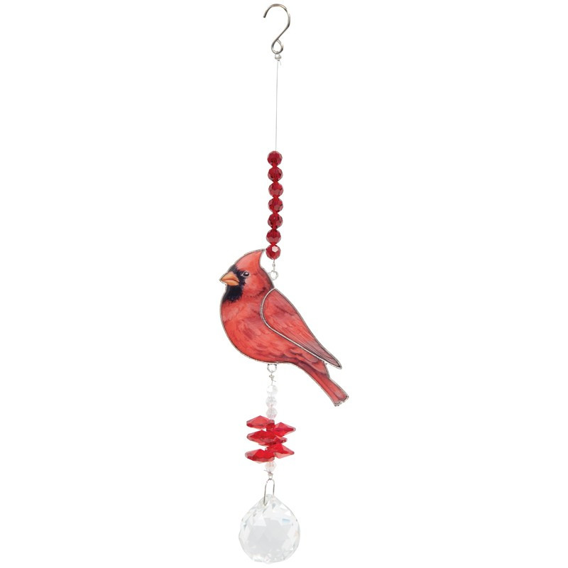 Suncatcher Red Cardinal - Same Day Delivery