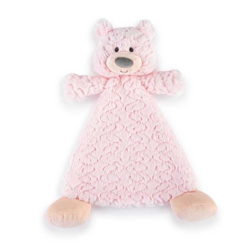 Bella Bear Rattle Pink Blankie - Same Day Delivery