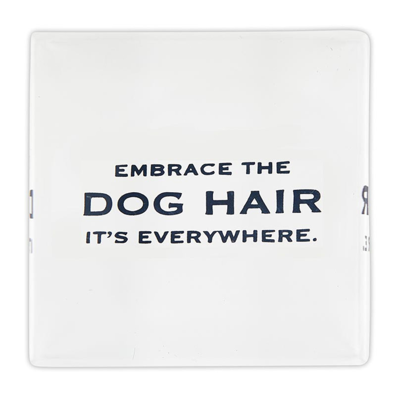 Embrace The Dog Hair Lucite Block - Same Day Delivery