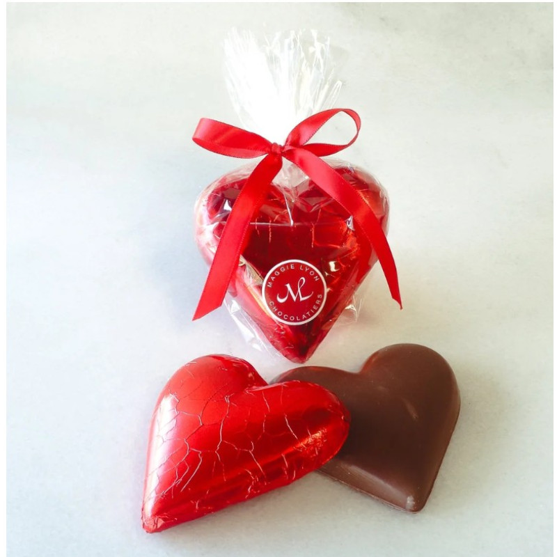 Valentine 2oz Chocolate Heart - Same Day Delivery