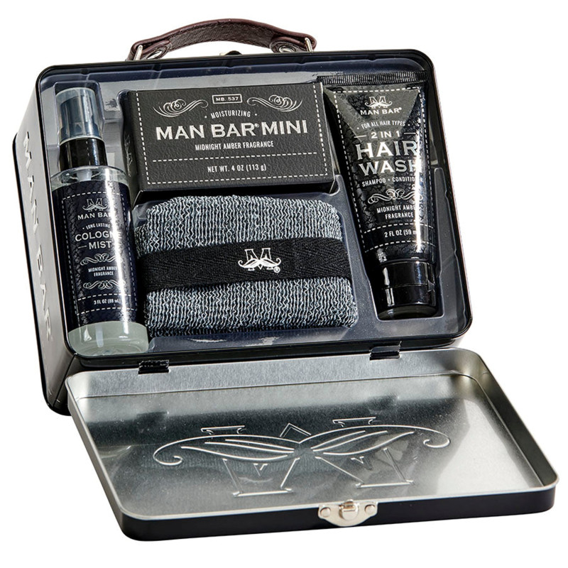 Man Bar Travel Kit - Midnight Amber - Same Day Delivery