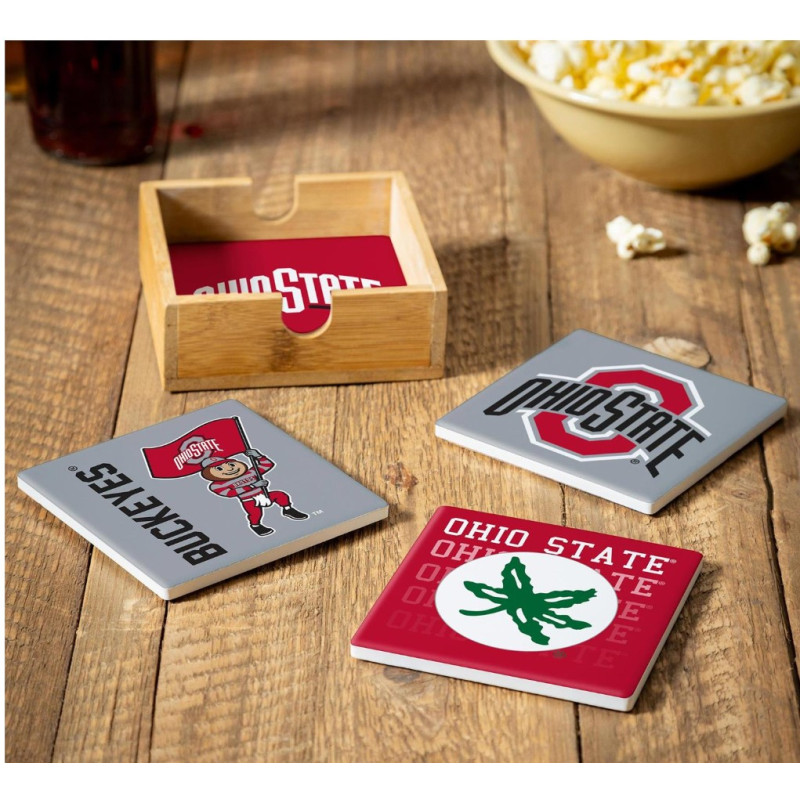 Ohio State Ceramic Coasters - Same Day Delivery
