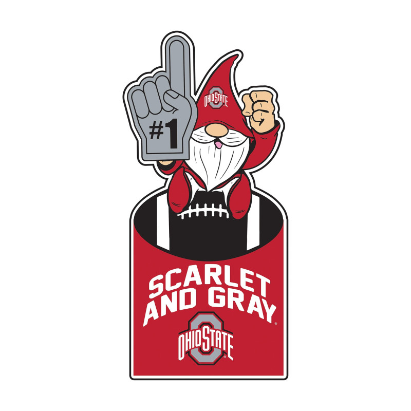 Ohio State #1 Gnome Metal Sign - Same Day Delivery
