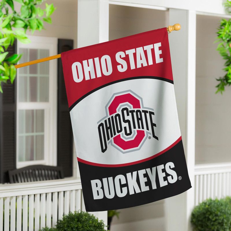 Ohio State University House Flag - Same Day Delivery
