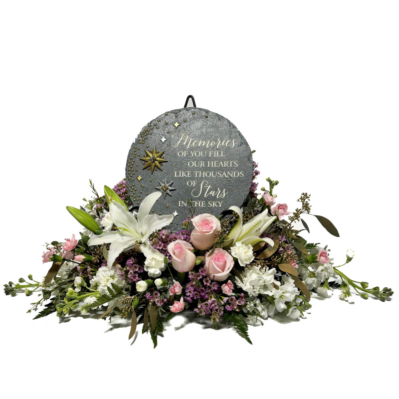 Memories of You Garden Stone on Easel - Same Day Delivery