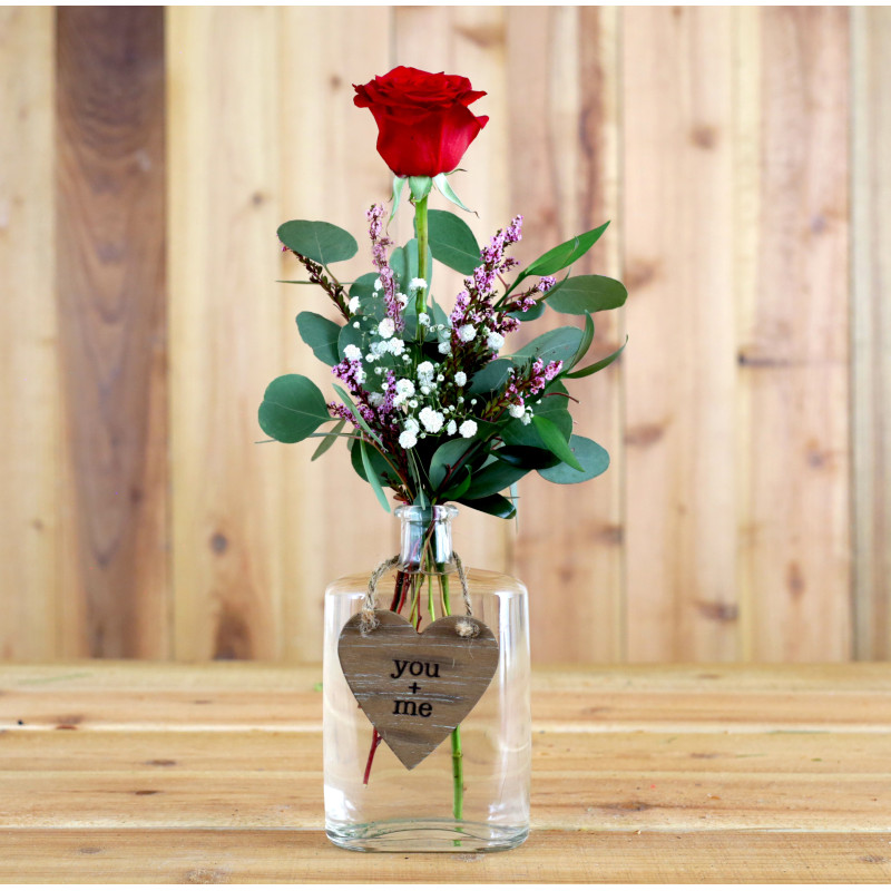 Single Rose Vessel - Same Day Delivery