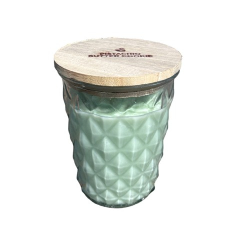 Pistachio Butter Cookie Timeless Glass Jar Candle - Same Day Delivery