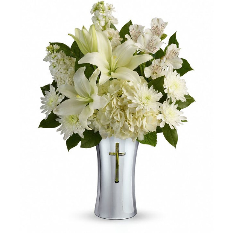 Shining Spirit Cross Bouquet - Same Day Delivery