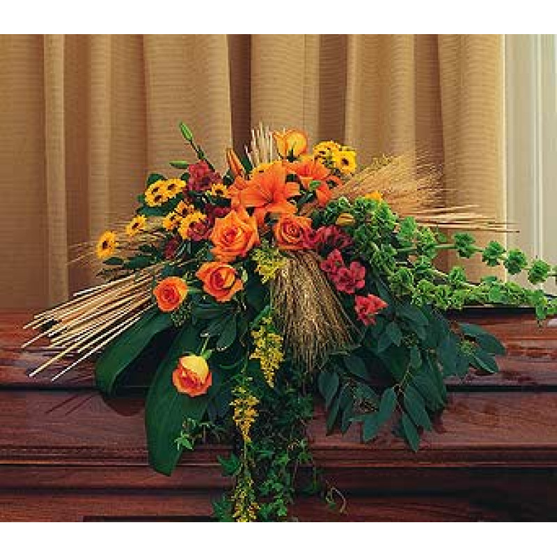 Autumn Faith Casket Spray - Same Day Delivery