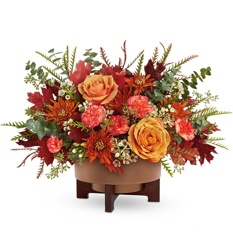 Modern Copper Centerpiece - Same Day Delivery
