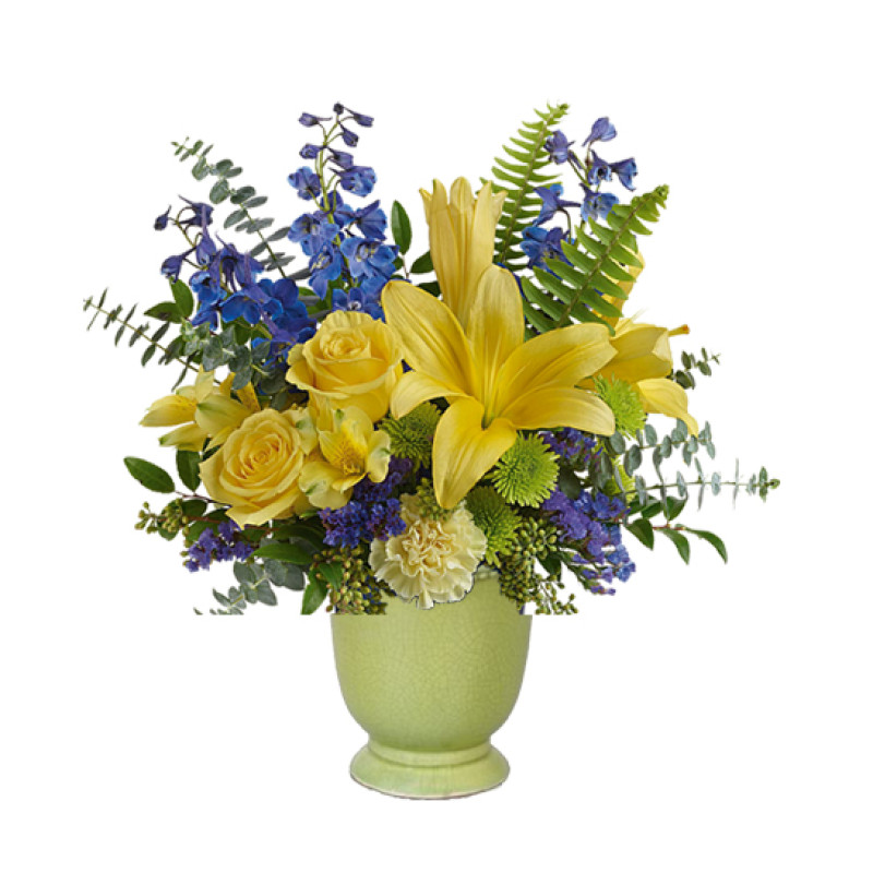 Yellow and Green Sunrise - Same Day Delivery