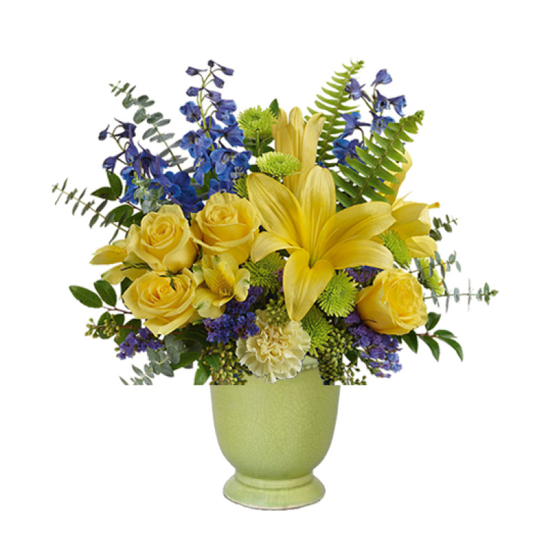 Yellow and Green Sunrise - Same Day Delivery