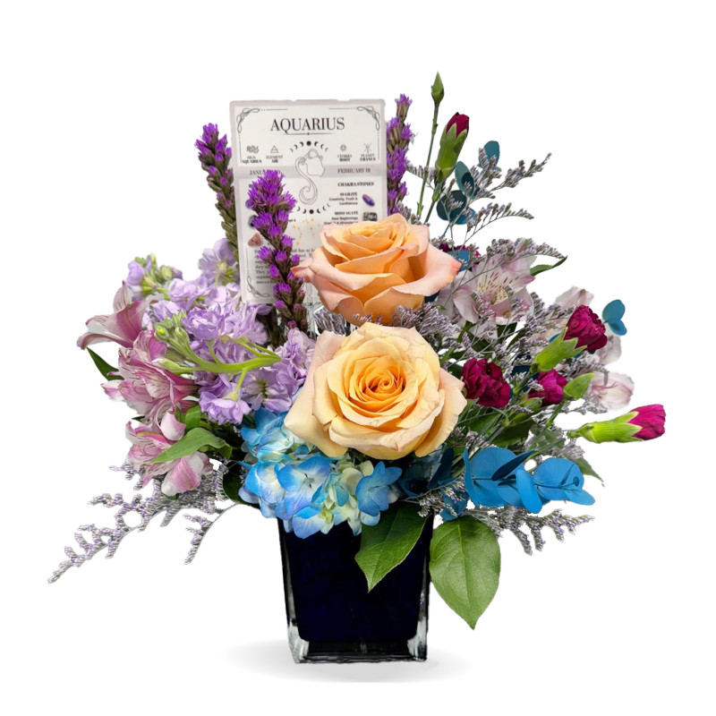 Zodiac Aquarius Arrangement - Same Day Delivery