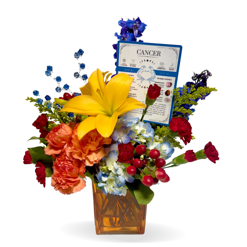 Zodiac Cancer Arrangement - Same Day Delivery