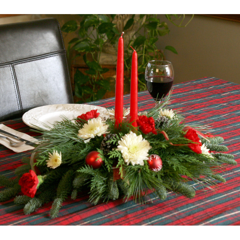 Traditional Christmas Centerpiece - Same Day Delivery