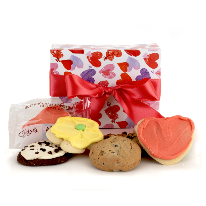 Valentine 6 Cookies Boxed - Same Day Delivery