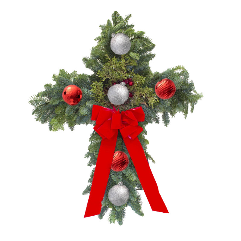 Large Wintery Cross - Same Day Delivery