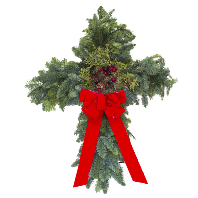 Large Wintery Cross - Same Day Delivery