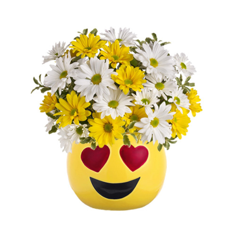 Heart Eyes Smile Arrangement - Same Day Delivery