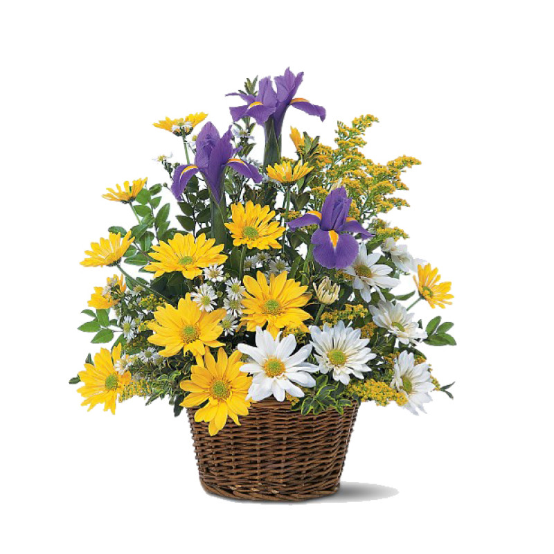 Smiley Spring Basket  - Same Day Delivery