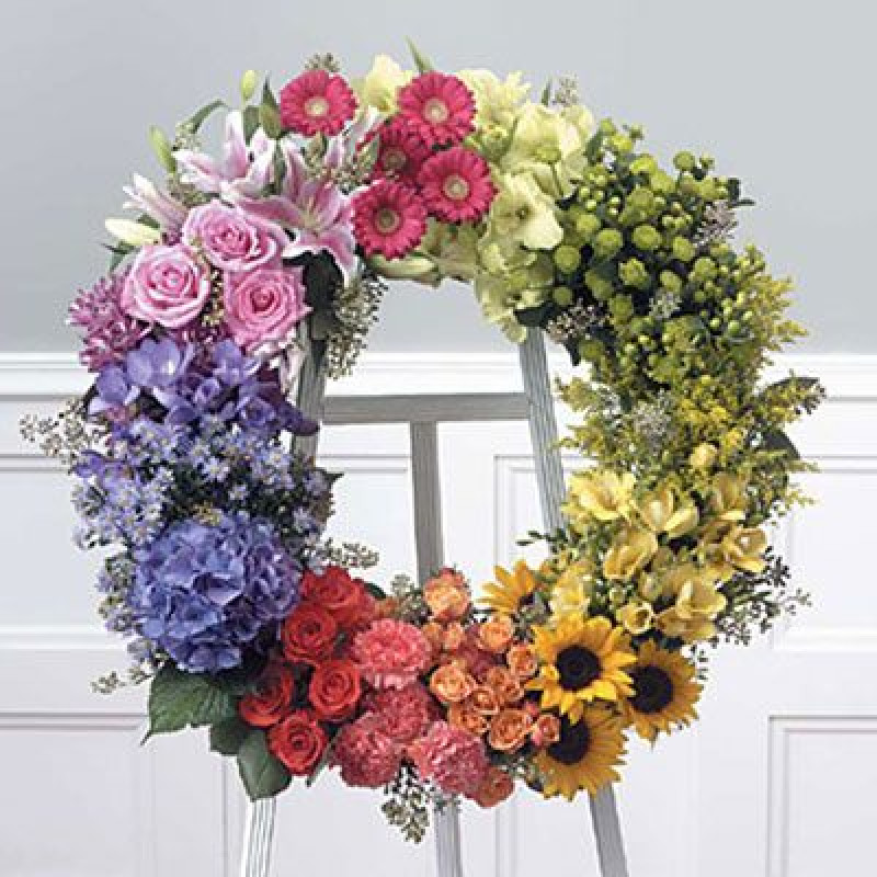 Garden Wreath - Same Day Delivery