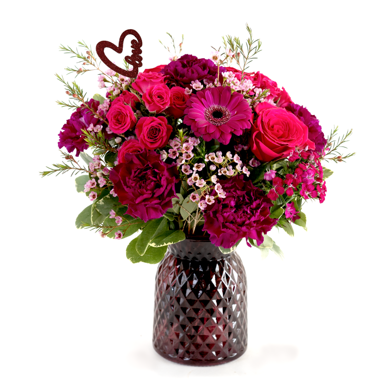 Hot Pink Valentine - Same Day Delivery